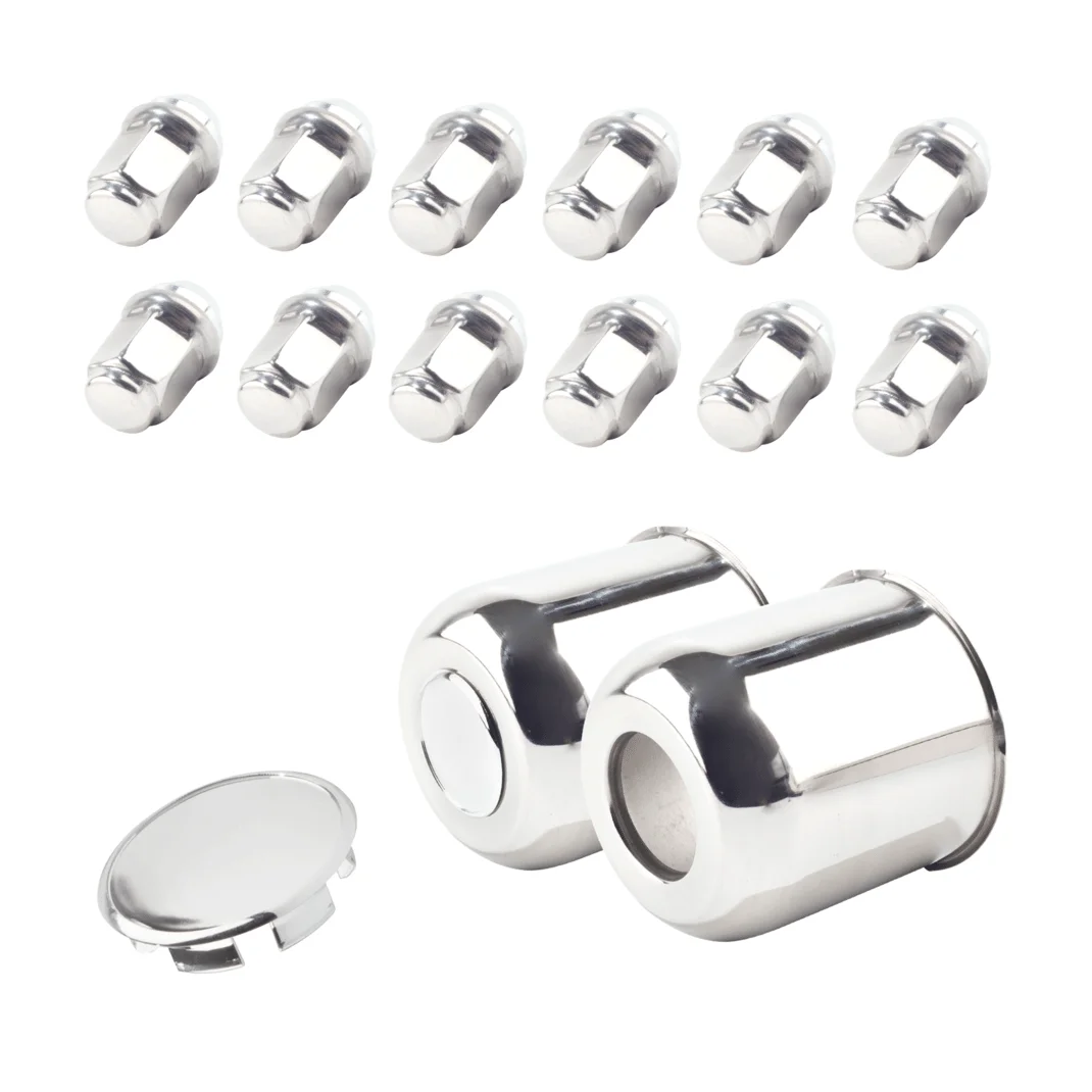 Stainless Steel Push-Thru Center Caps - dewflew,Wheel Center Caps ,Push ...