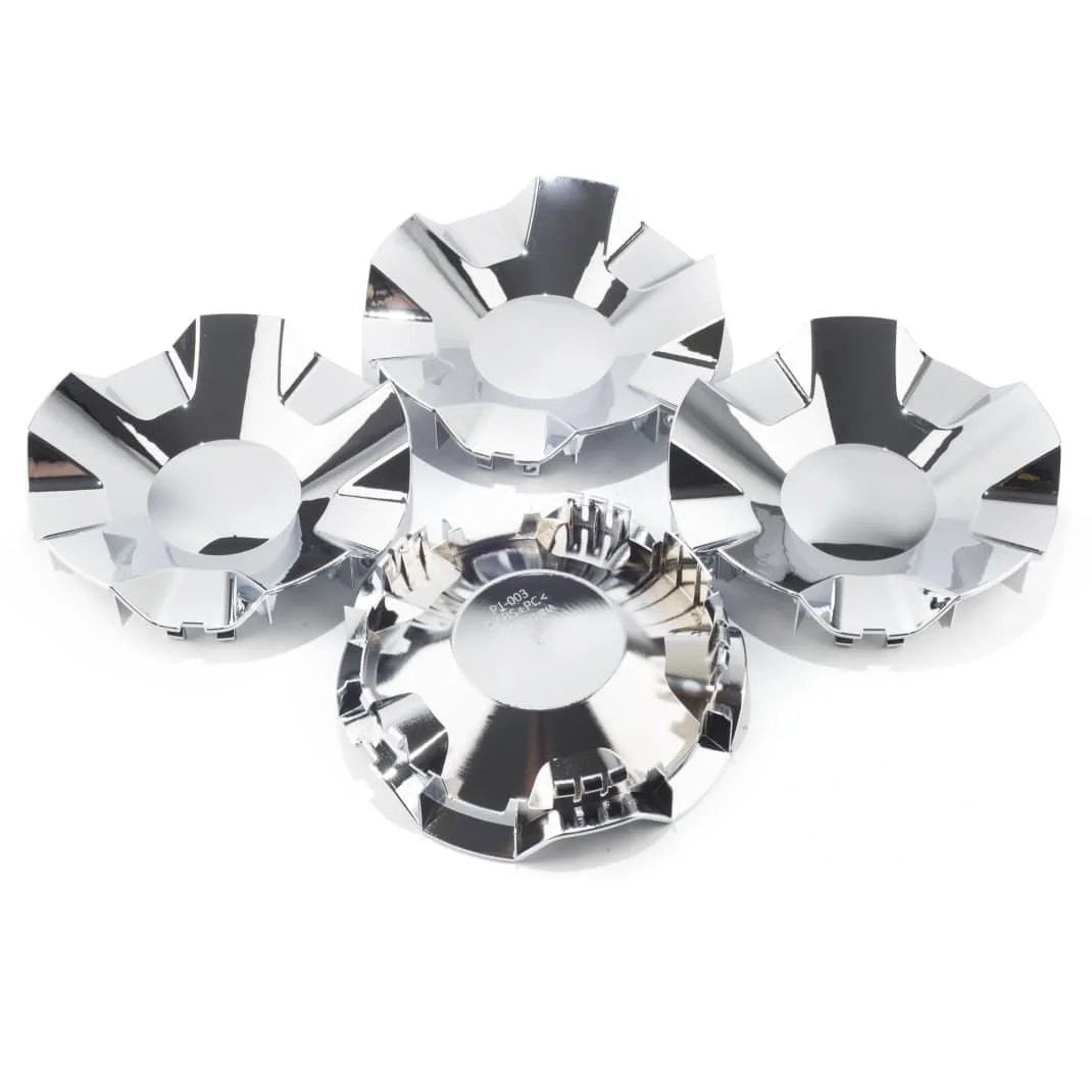 4Pcs Gloss Black Chevy Wheel Center Caps – Fit Silverado 1500, Tahoe, Suburban (2014-2020)