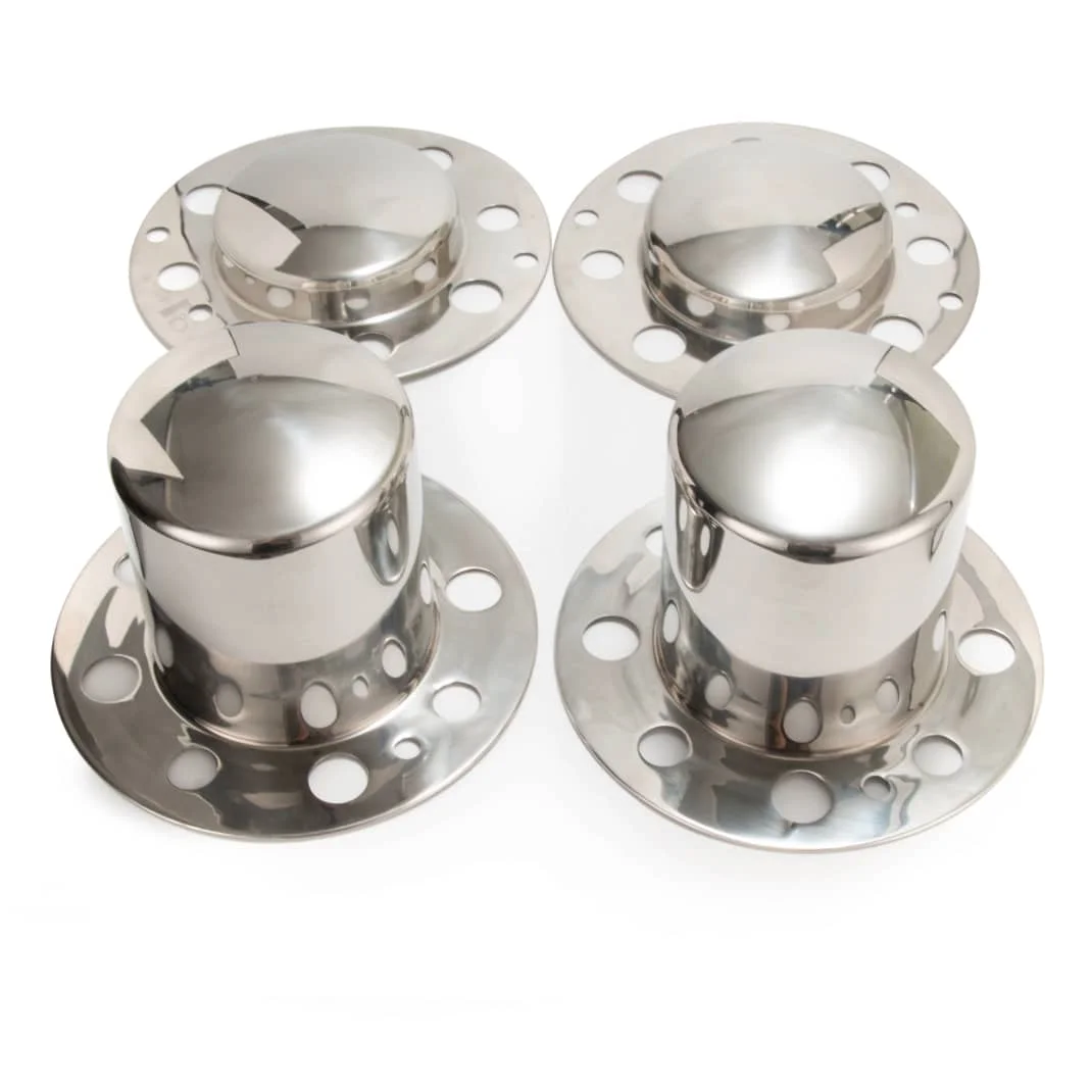 4.9in 2 Front 2 Rear Wheel Center Caps Fits Not All 8x6 (3)