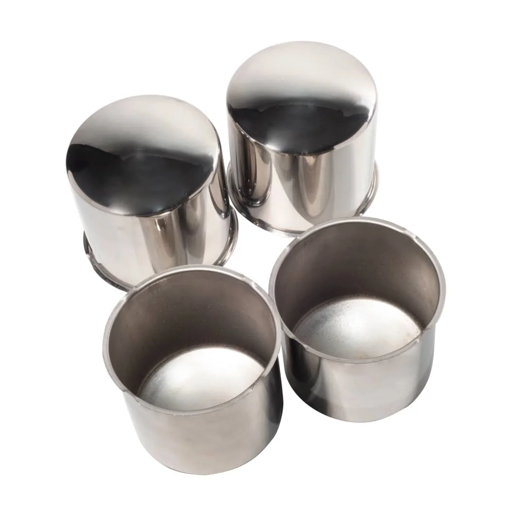 8 Lug 5.12in Trailer Wheel Center Hub Caps Stainless (2)
