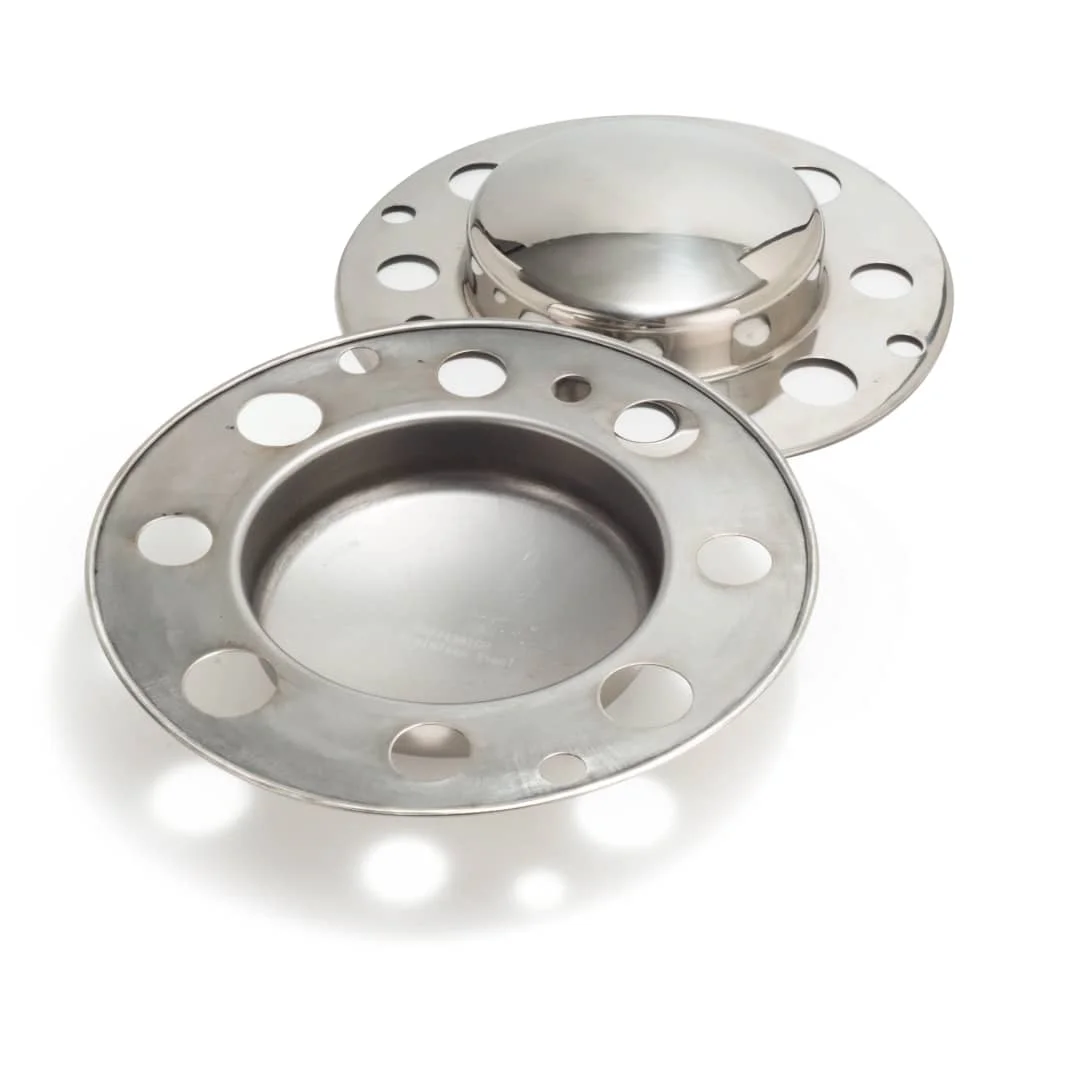 8 Lug Alcoa Eagle Wheel Center Caps Stainless 134 1 134 (3)
