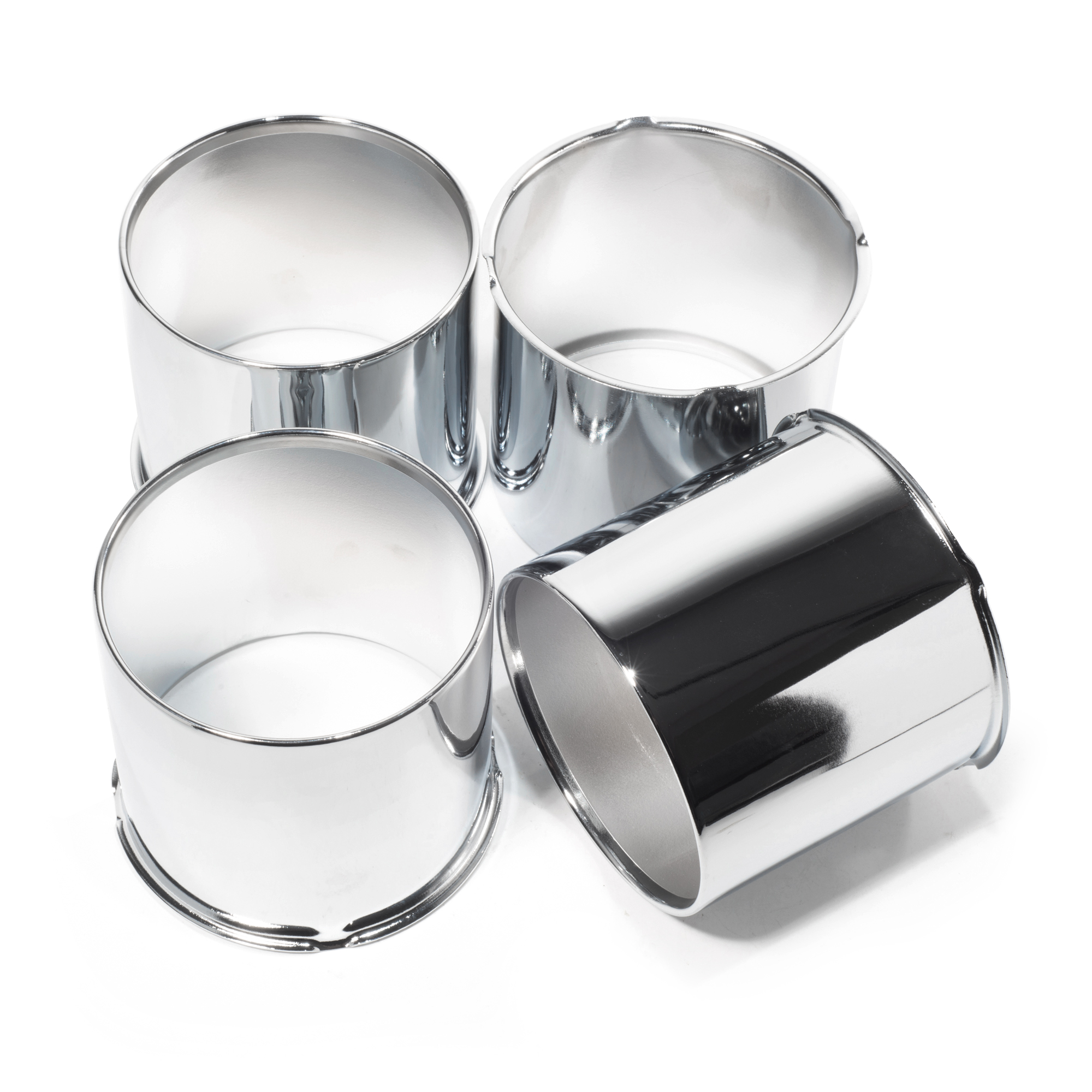 Opened End Polished Trailer Wheel Center Hub Caps (1)