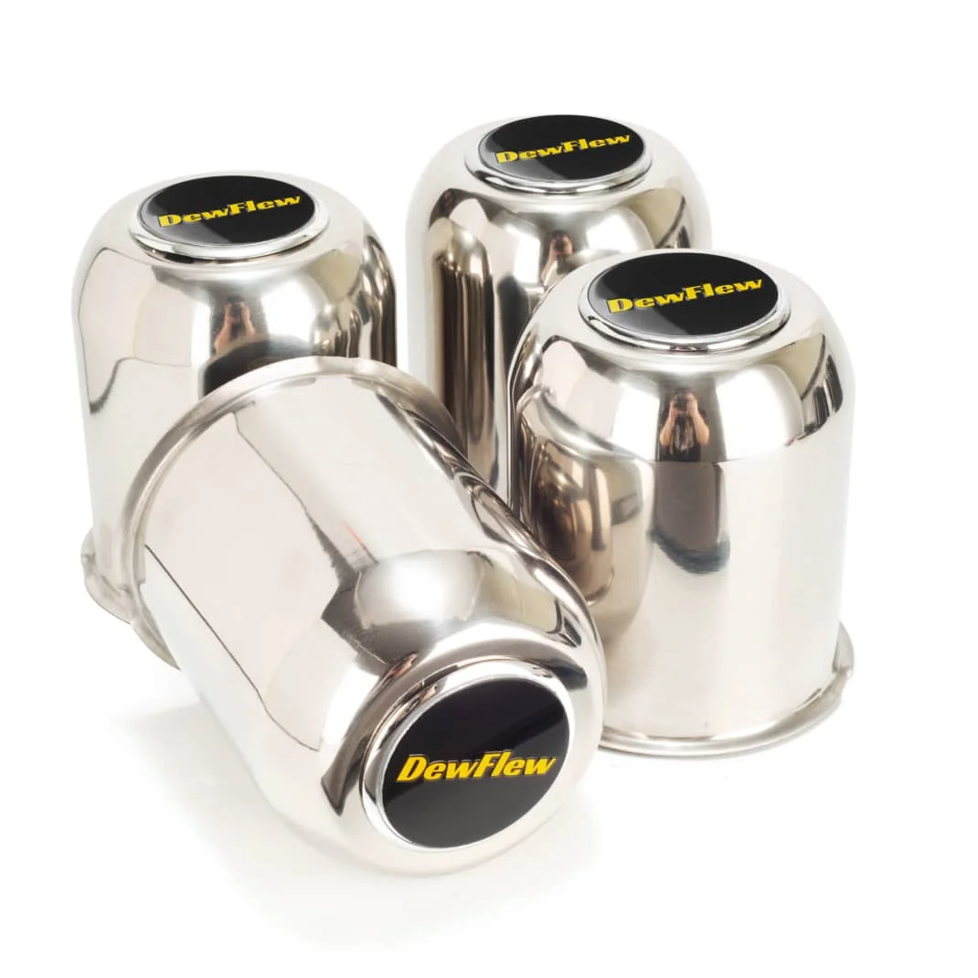 3.74in Closed End Trailer Wheel Center Caps (3)