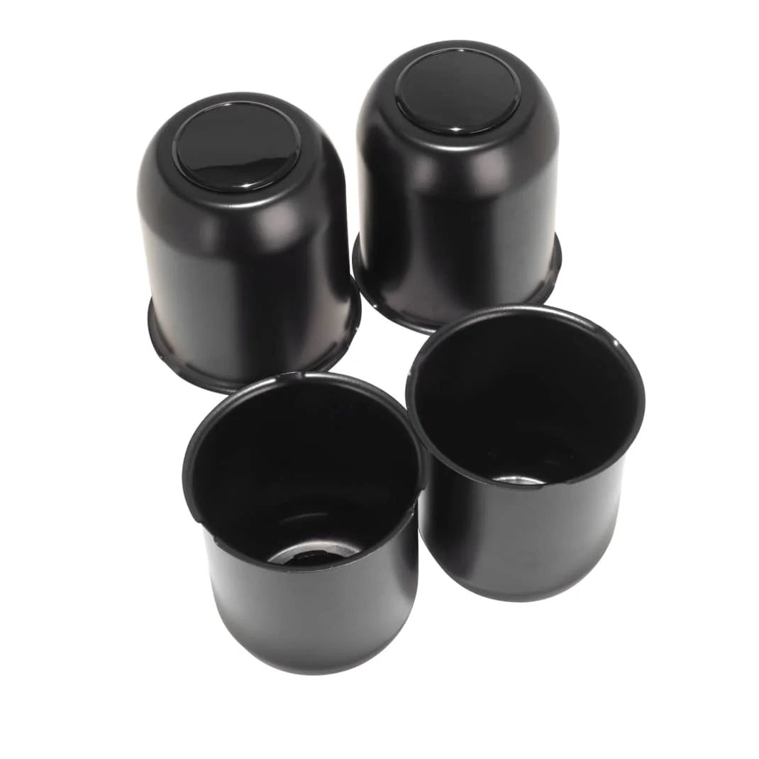 3.74in Trailer Wheel Center Hub Caps Top Plug Removes (3)