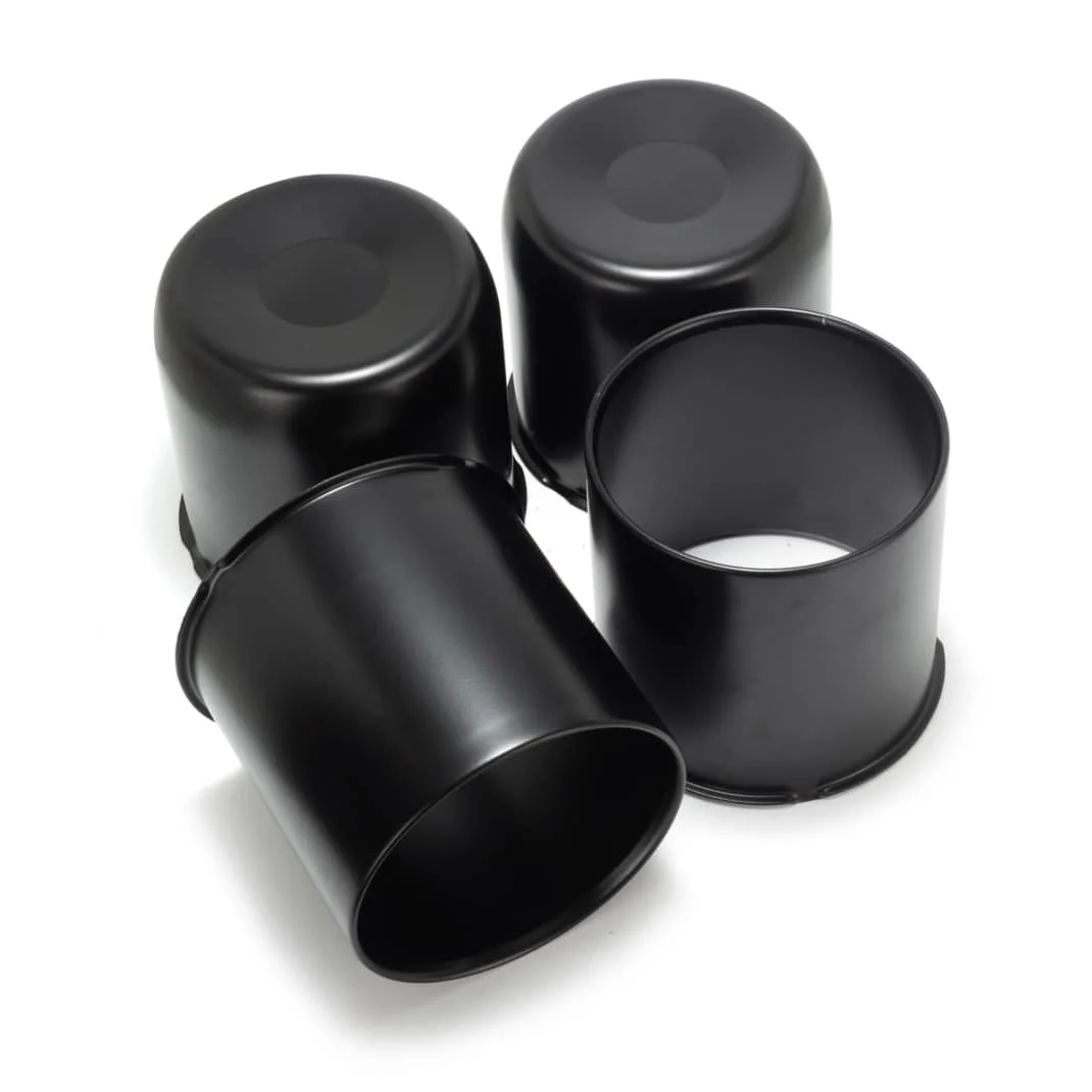 4.9in 2 Open 2 Closed Trailer Wheel Center Caps (2)