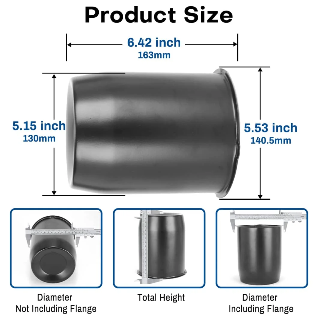 5.15in Trailer Wheel Center Hub Cap Closed End (3)